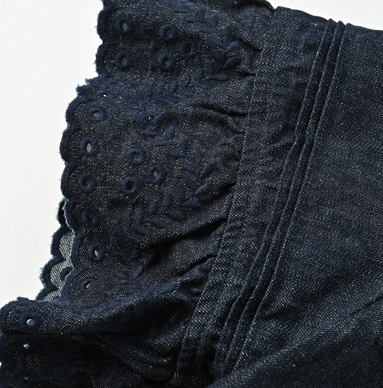 45R Indigo Mugihiko Denim Blouse