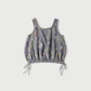 45R Dungaree Cotton Linen Flower Camisole