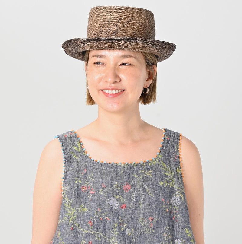 45R Dungaree Cotton Linen Flower Camisole - Image 6