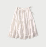 45R Supima Organic Batiste Cutwork Skirt