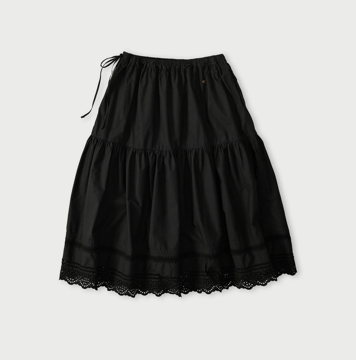 45R Supima Organic Batiste Cutwork Skirt