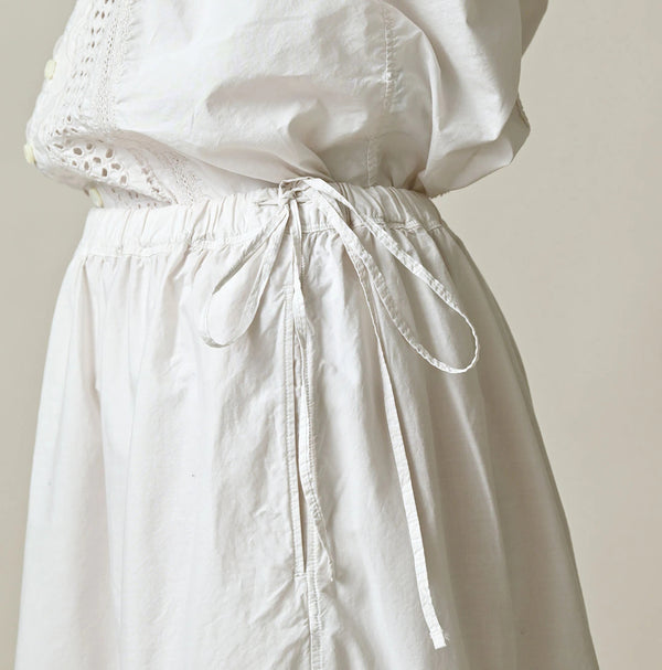 45R Supima Organic Batiste Cutwork Skirt