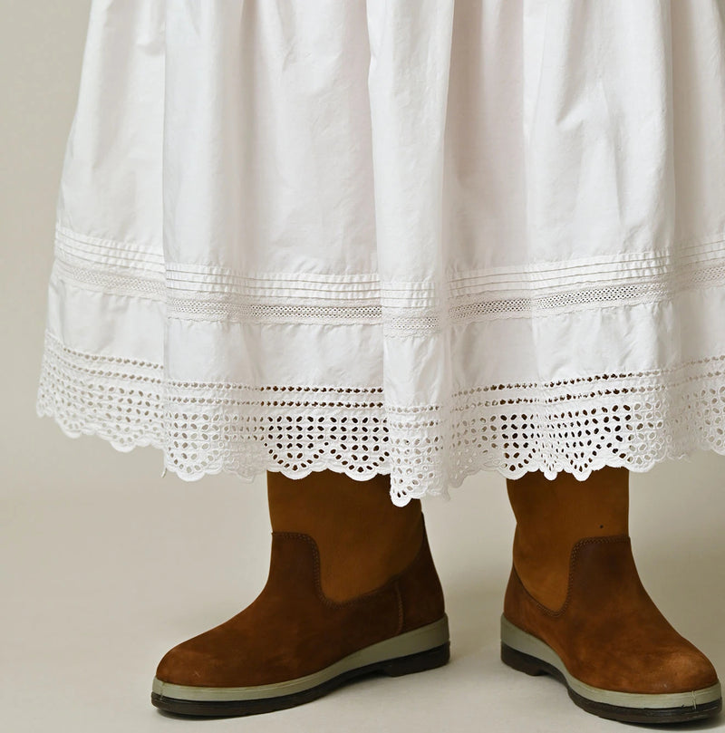 45R Supima Organic Batiste Cutwork Skirt - Image 11