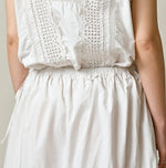 45R Supima Organic Batiste Cutwork Skirt