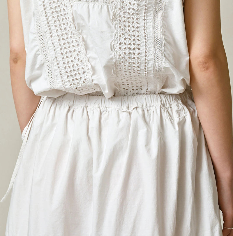 45R Supima Organic Batiste Cutwork Skirt - Image 12