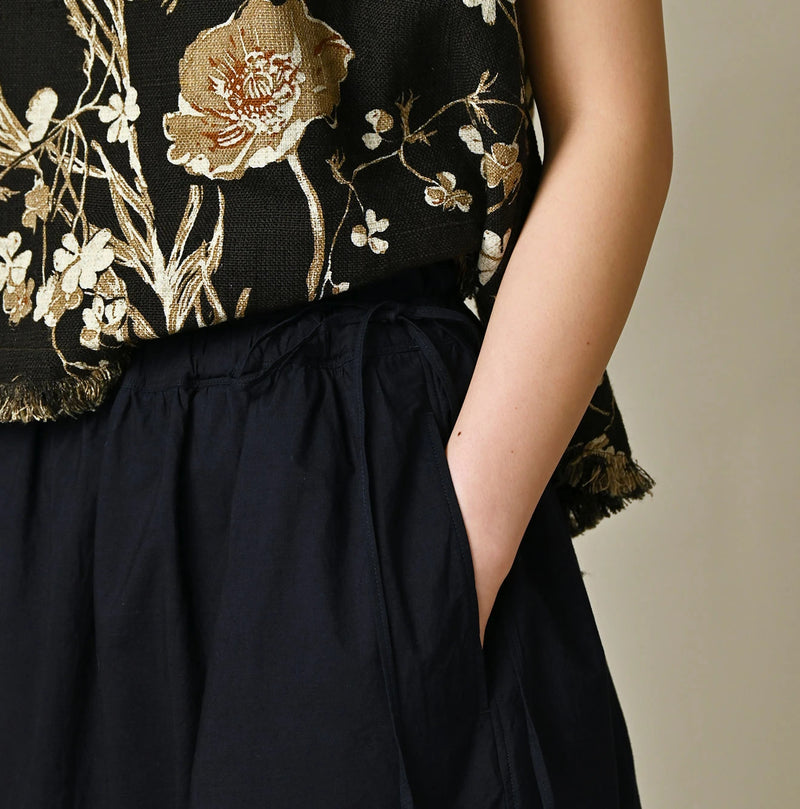 45R Indigo Supima Organic Batiste Cutwork Skirt - Image 6