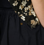 45R Indigo Supima Organic Batiste Cutwork Skirt
