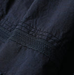 45R Indigo Supima Organic Batiste Cutwork Skirt