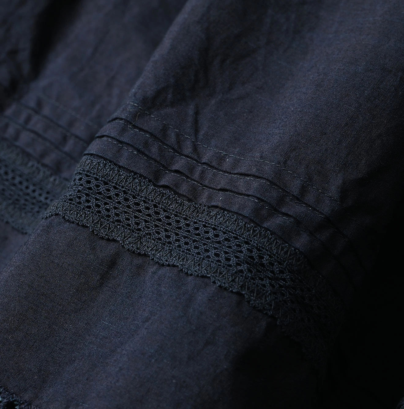 45R Indigo Supima Organic Batiste Cutwork Skirt - Image 13