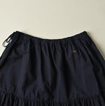 45R Indigo Supima Organic Batiste Cutwork Skirt