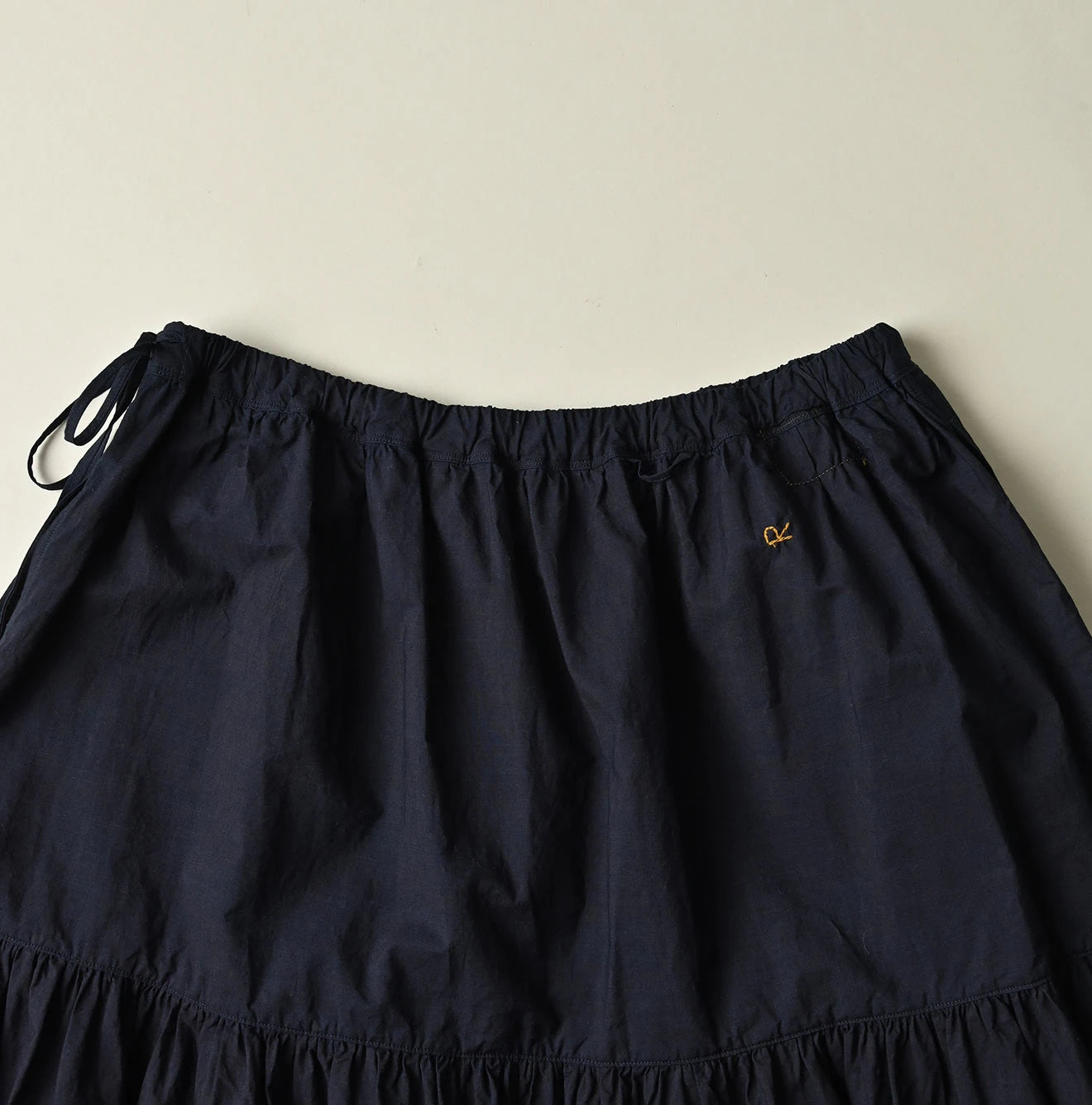 45R Indigo Supima Organic Batiste Cutwork Skirt