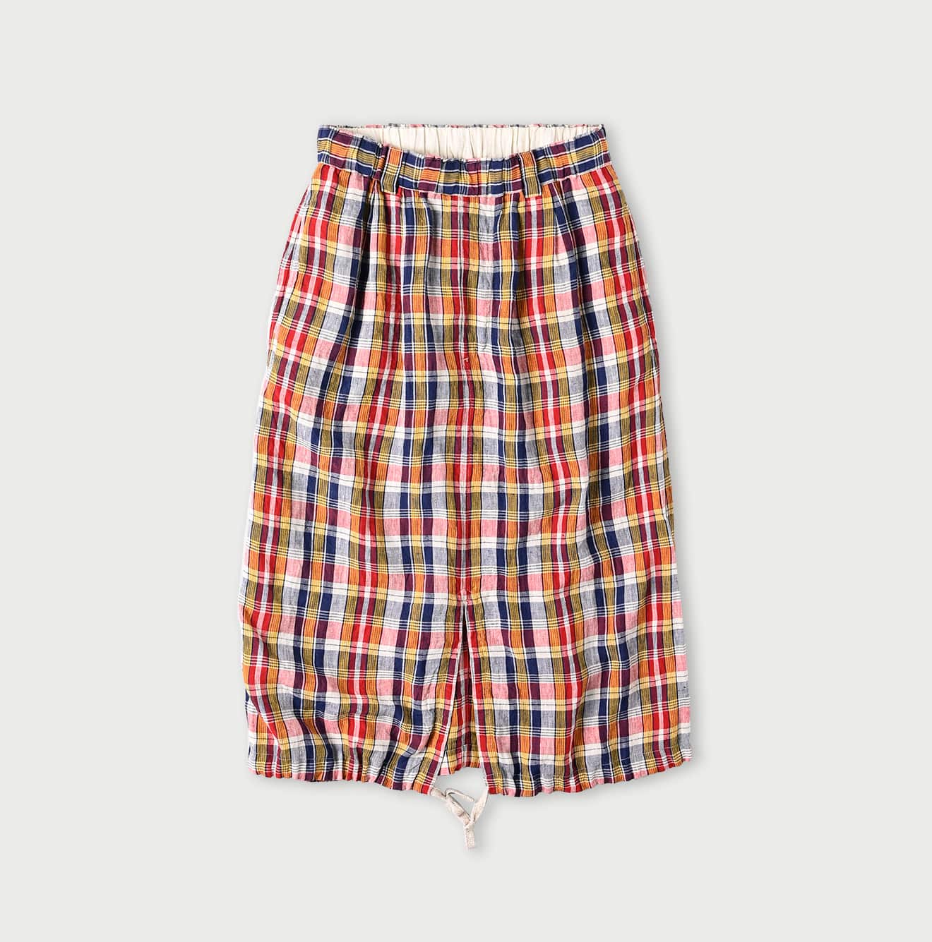 45R Linen Madras Easy Work Skirt - Image 3