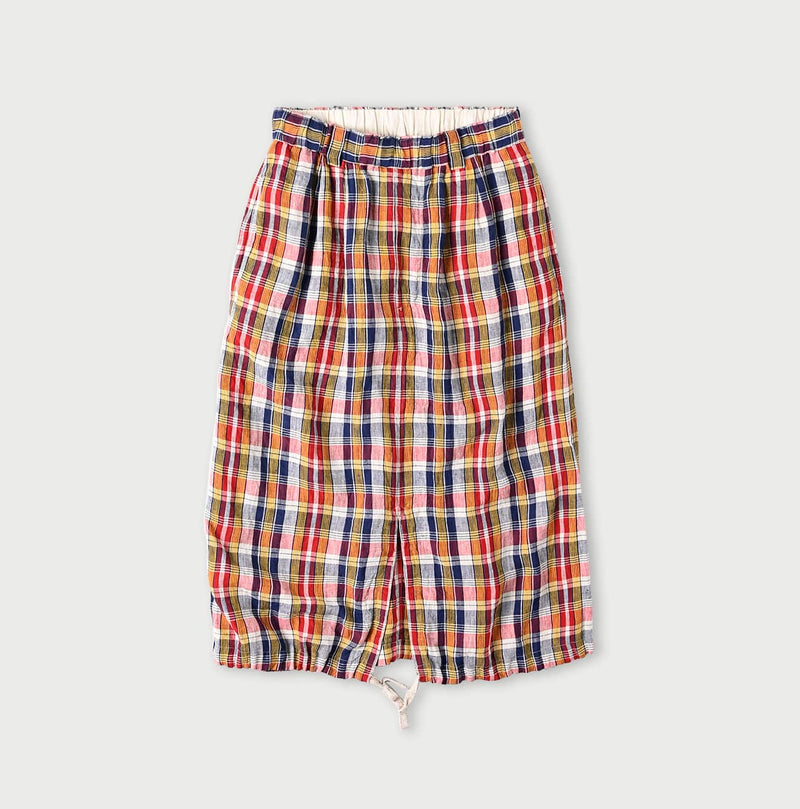 45R Linen Madras Easy Work Skirt - Image 3