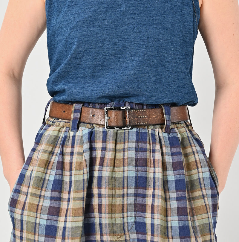 45R Linen Madras Easy Work Skirt - Image 8