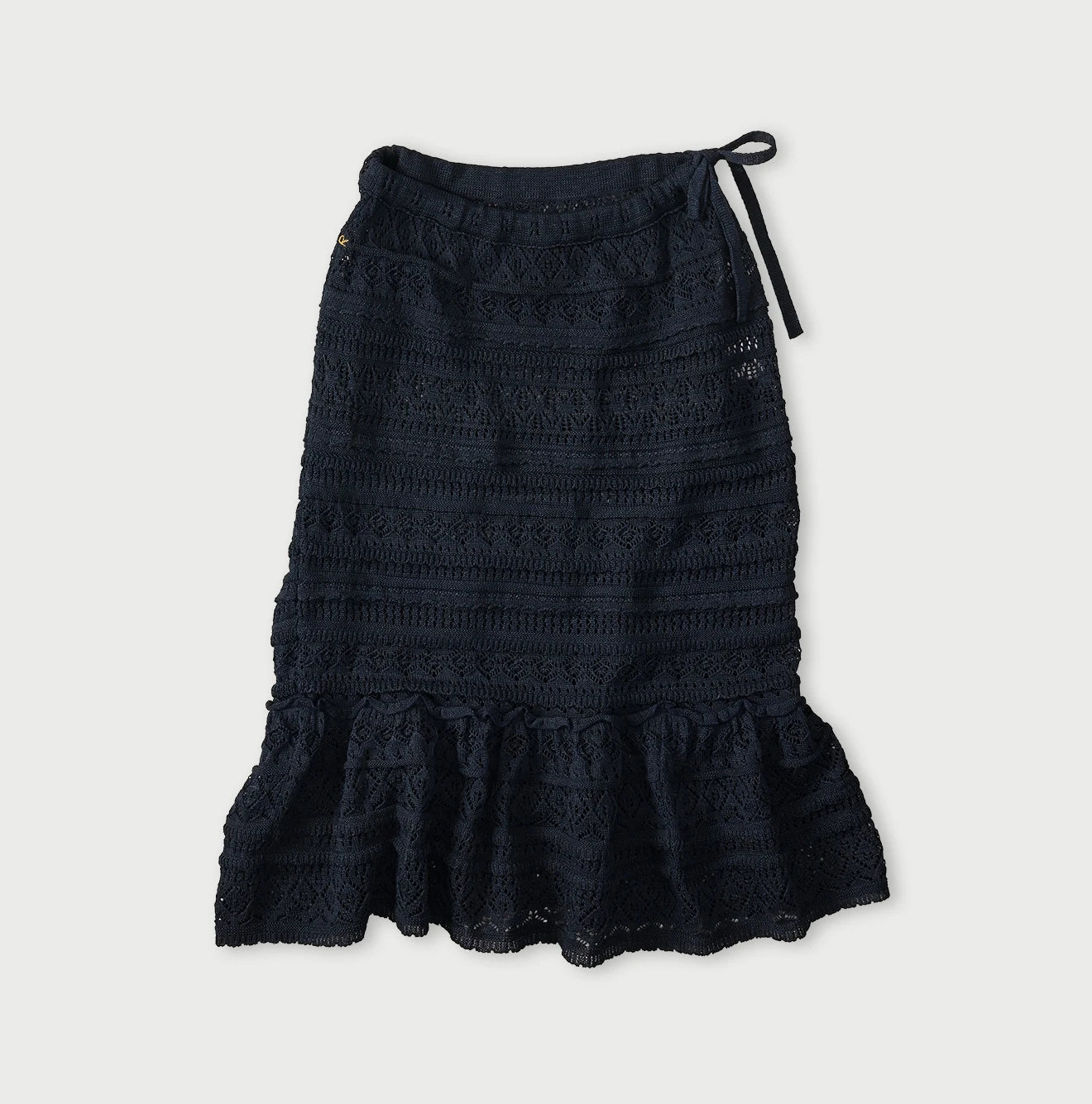 45R Indigo Gima Lace Skirt - Image 1
