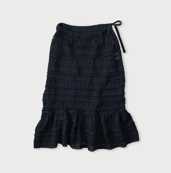 45R Indigo Gima Lace Skirt