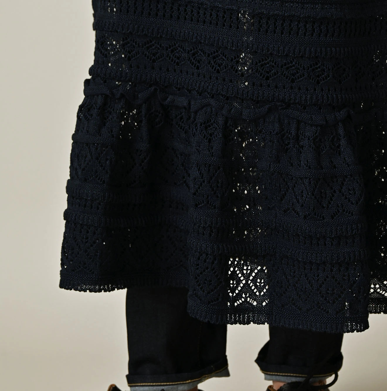 45R Indigo Gima Lace Skirt - Image 7