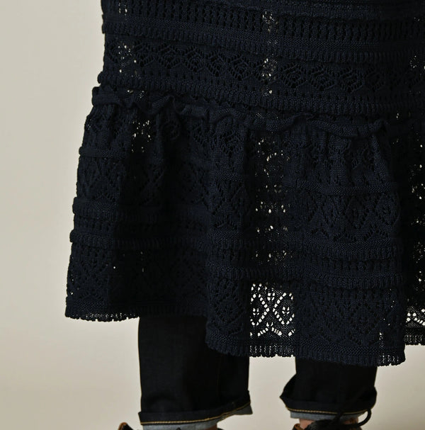 45R Indigo Gima Lace Skirt