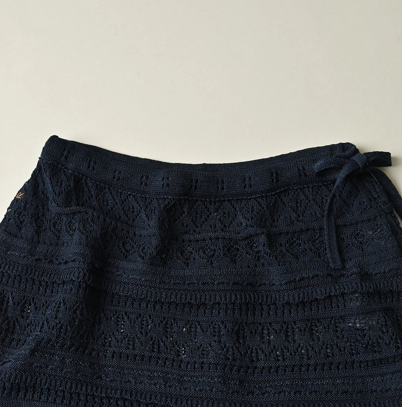 45R Indigo Gima Lace Skirt - Image 10