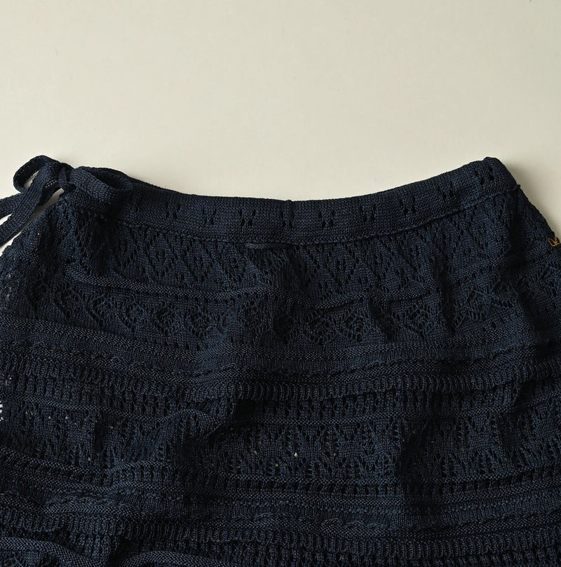 45R Indigo Gima Lace Skirt - Image 16