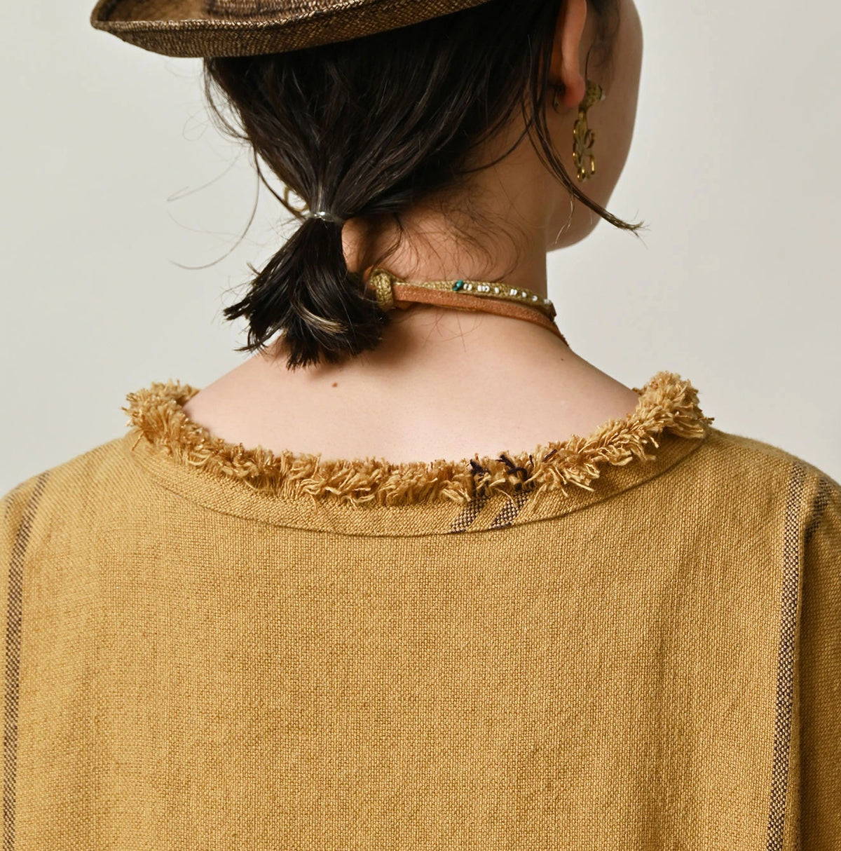 45R Linen Sack Fringe Dress