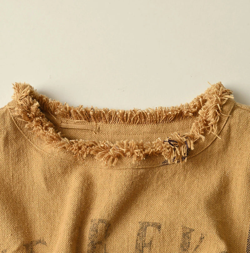 45R Linen Sack Fringe Dress - Image 13