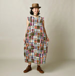 45R Linen Patchwork Dress