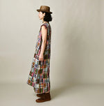 45R Linen Patchwork Dress