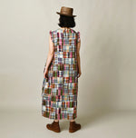 45R Linen Patchwork Dress