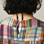 45R Linen Patchwork Dress