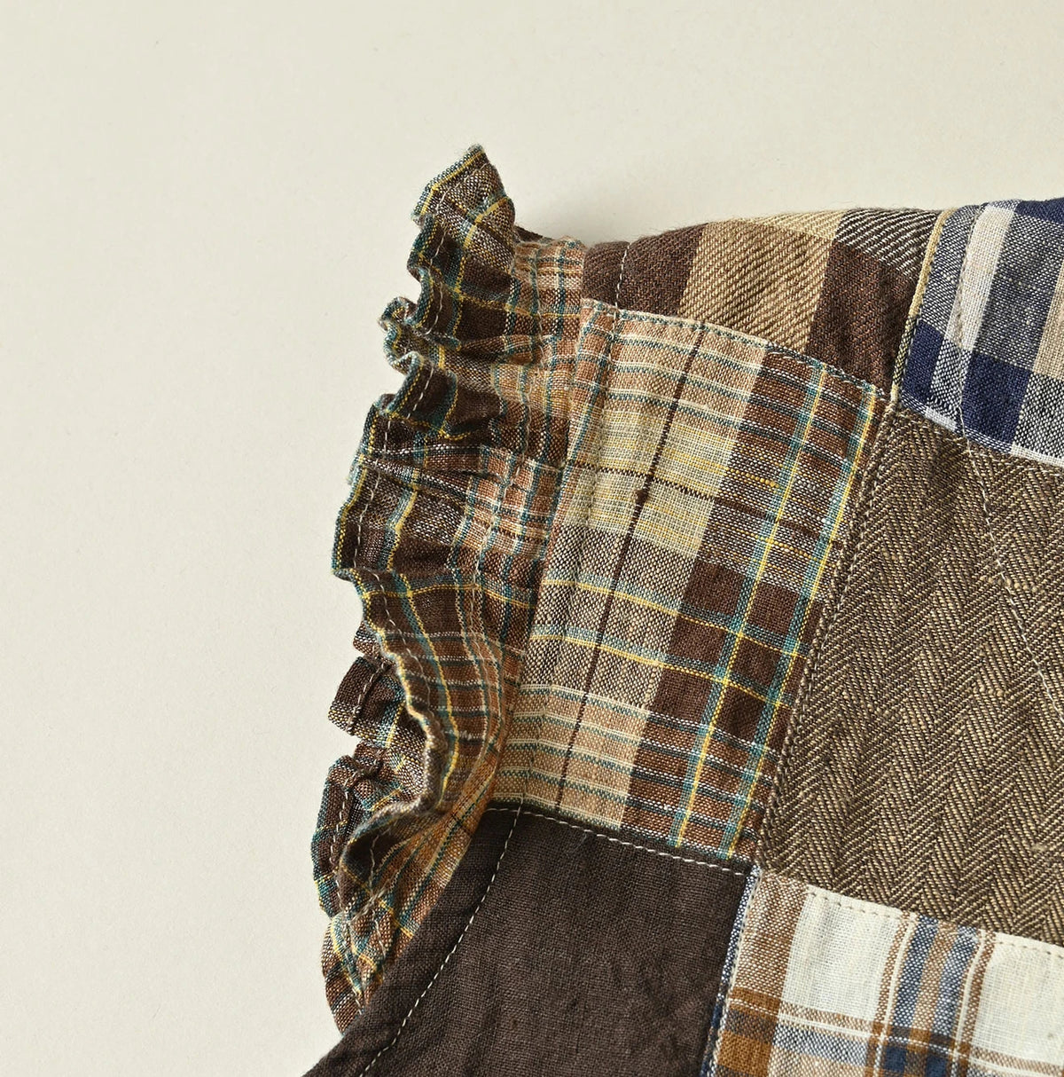 45R Linen Patchwork Dress