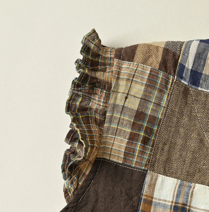 45R Linen Patchwork Dress - Image 12