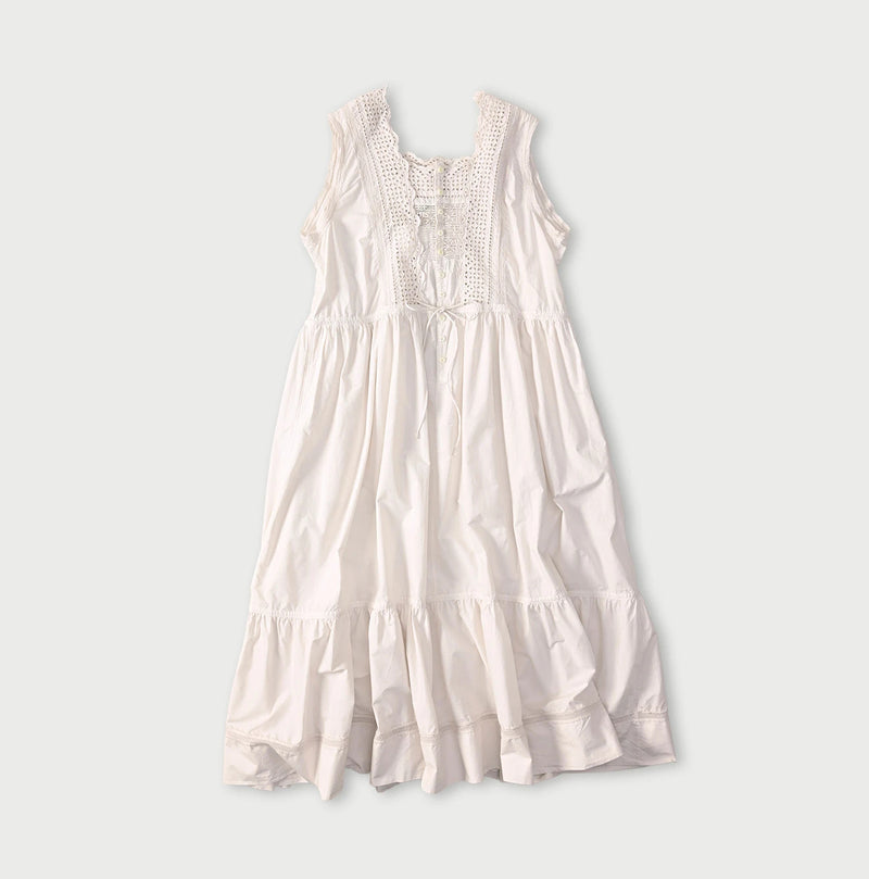 45R Supima Organic Batiste Cutwork Dress - Image 1