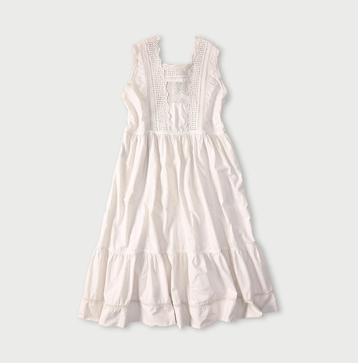 45R Supima Organic Batiste Cutwork Dress