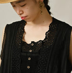 45R Supima Organic Batiste Cutwork Dress
