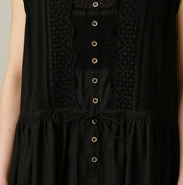 45R Supima Organic Batiste Cutwork Dress