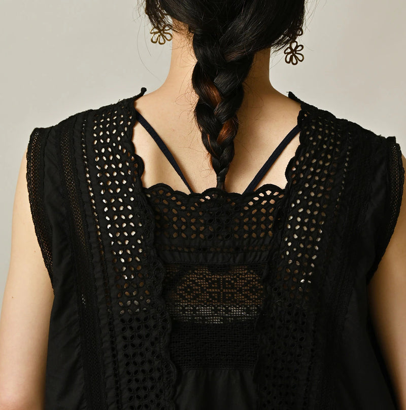 45R Supima Organic Batiste Cutwork Dress - Image 11