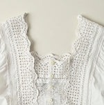 45R Supima Organic Batiste Cutwork Dress