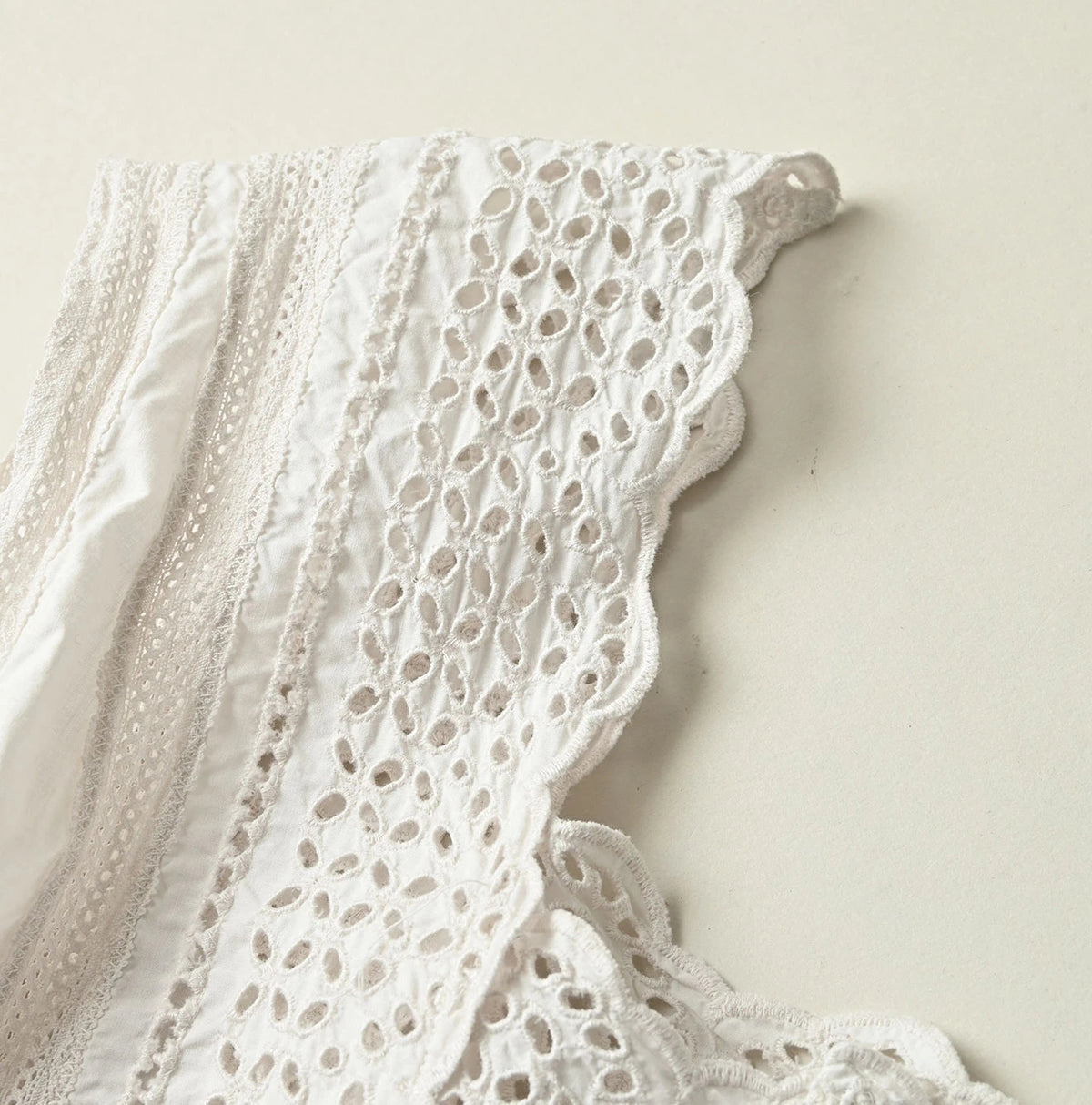 45R Supima Organic Batiste Cutwork Dress