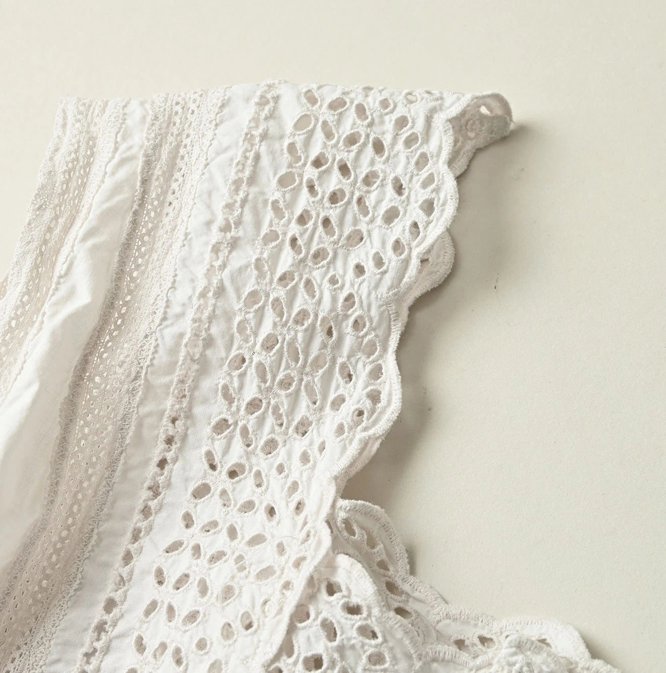 45R Supima Organic Batiste Cutwork Dress - Image 15
