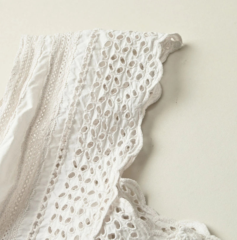 45R Supima Organic Batiste Cutwork Dress - Image 15