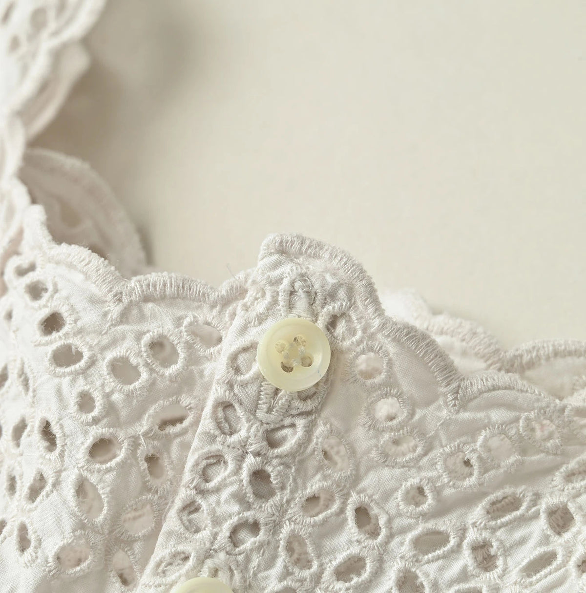 45R Supima Organic Batiste Cutwork Dress