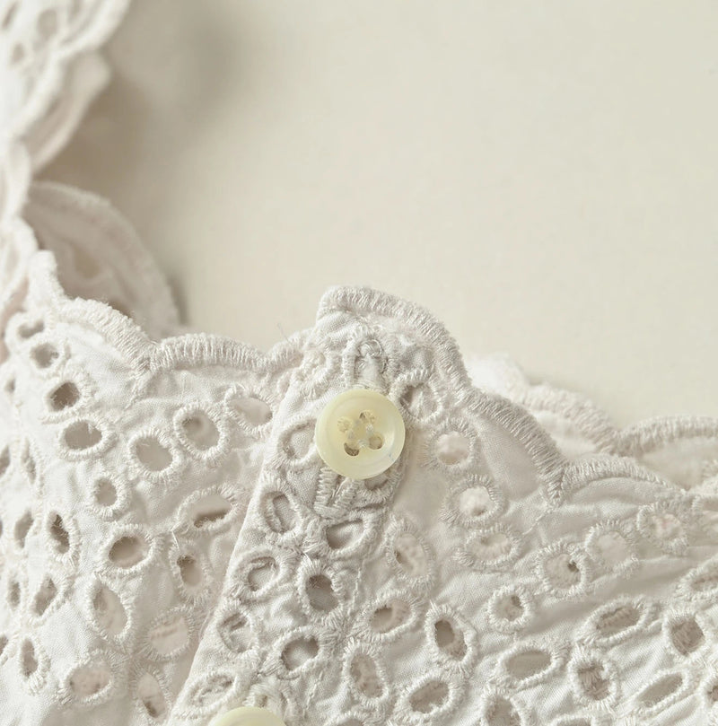 45R Supima Organic Batiste Cutwork Dress - Image 17
