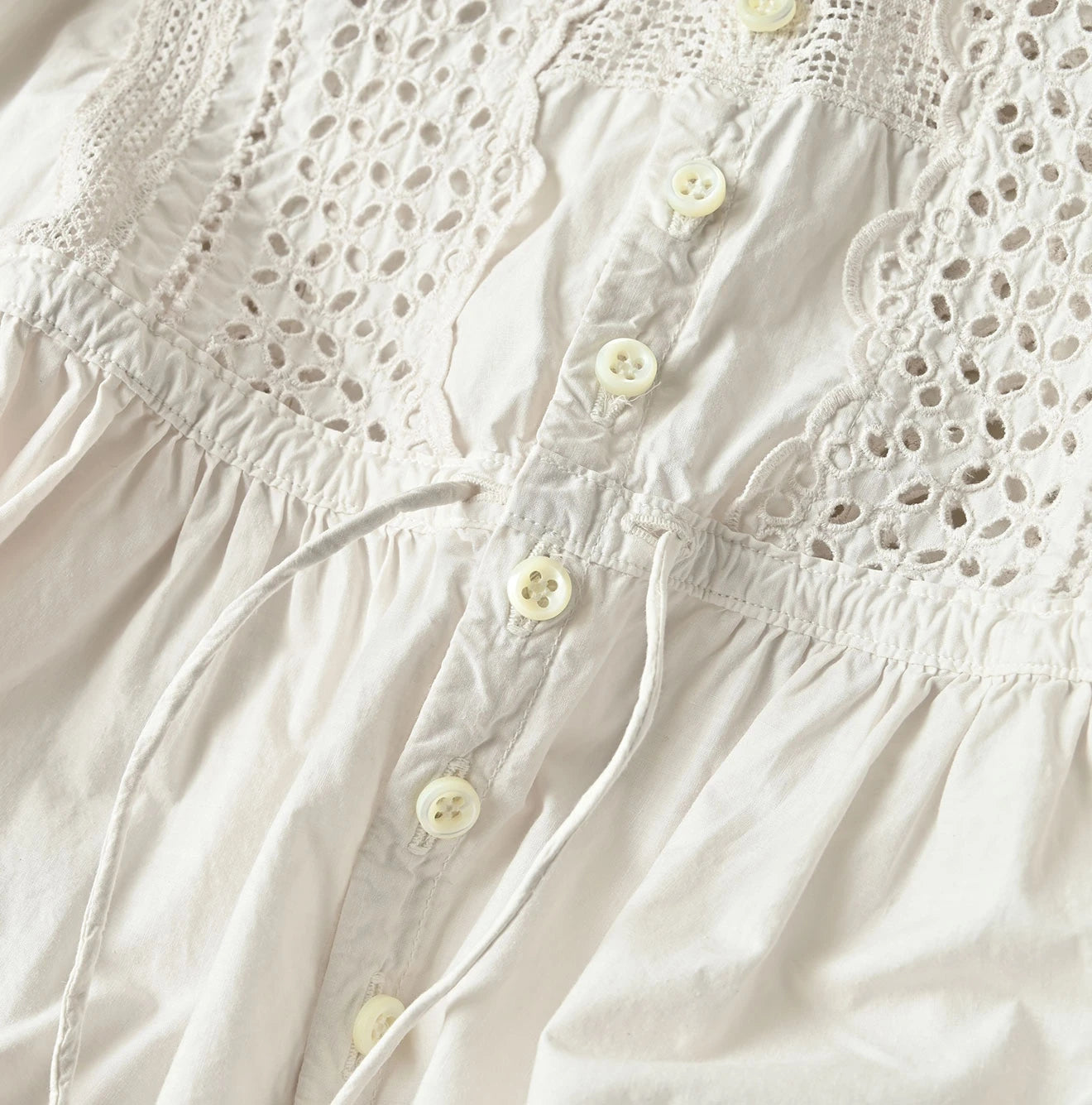 45R Supima Organic Batiste Cutwork Dress - Image 19