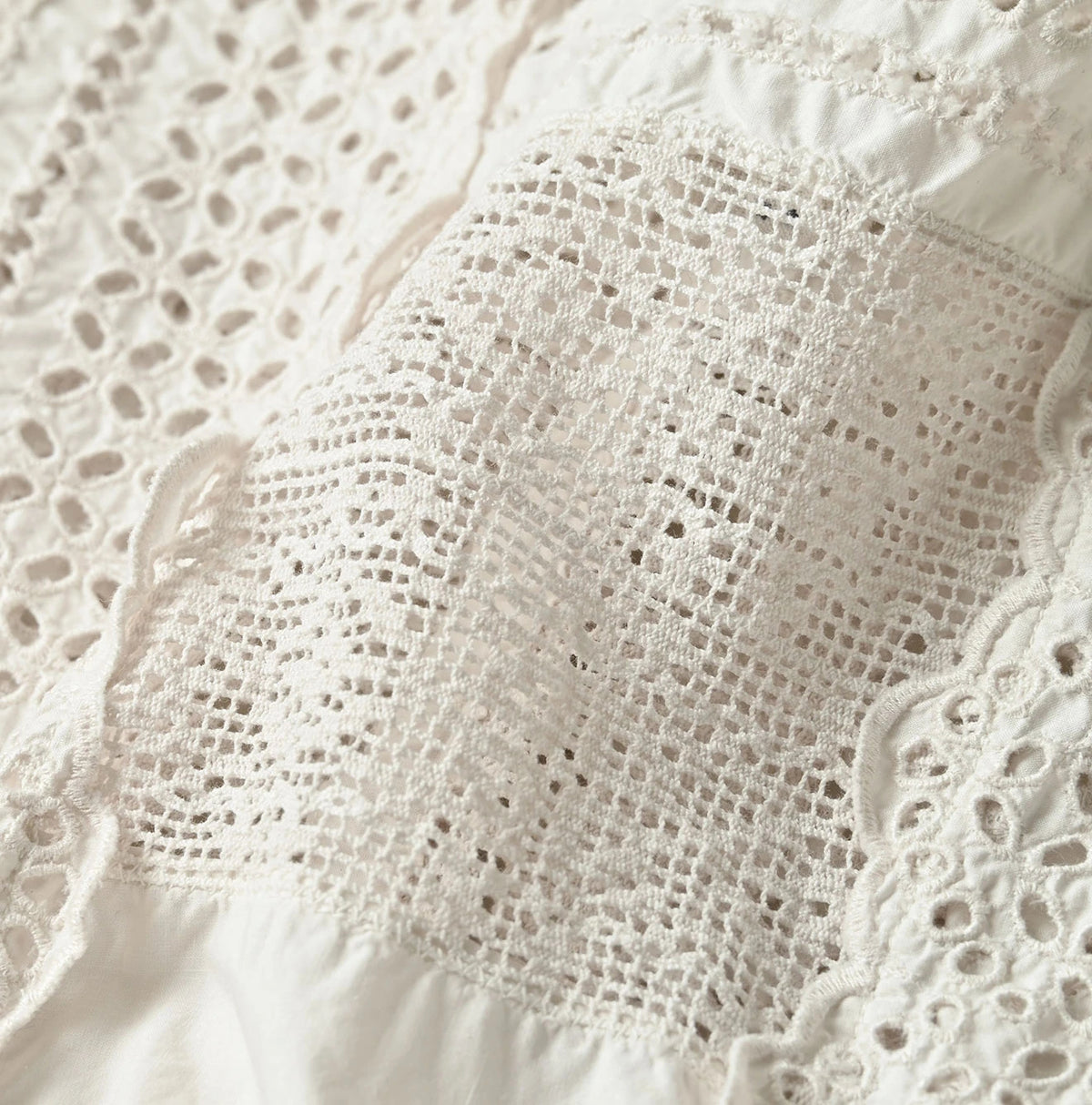 45R Supima Organic Batiste Cutwork Dress