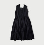 45R Indigo Supima Organic Batiste Cutwork Dress