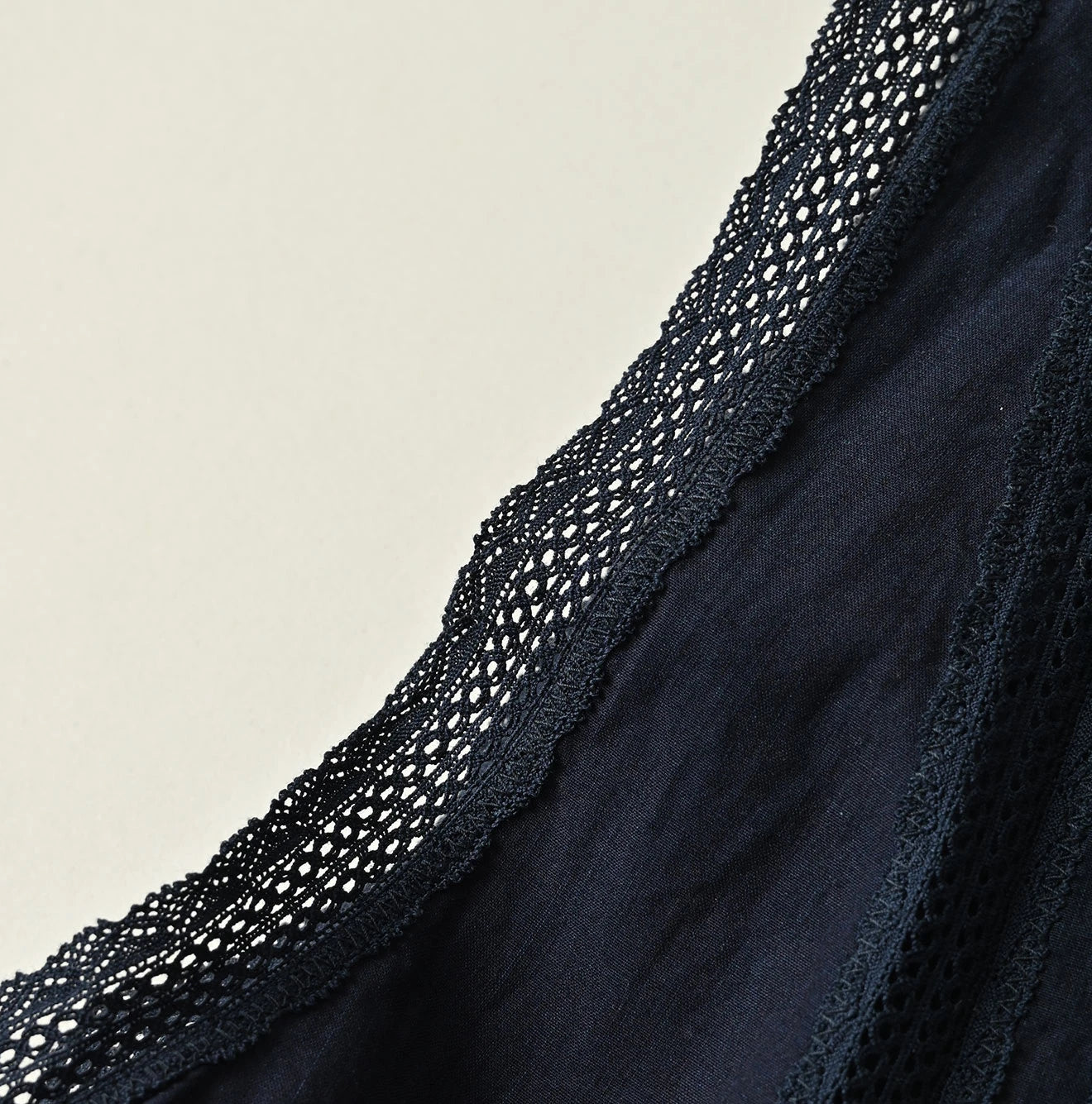 45R Indigo Supima Organic Batiste Cutwork Dress - Image 16