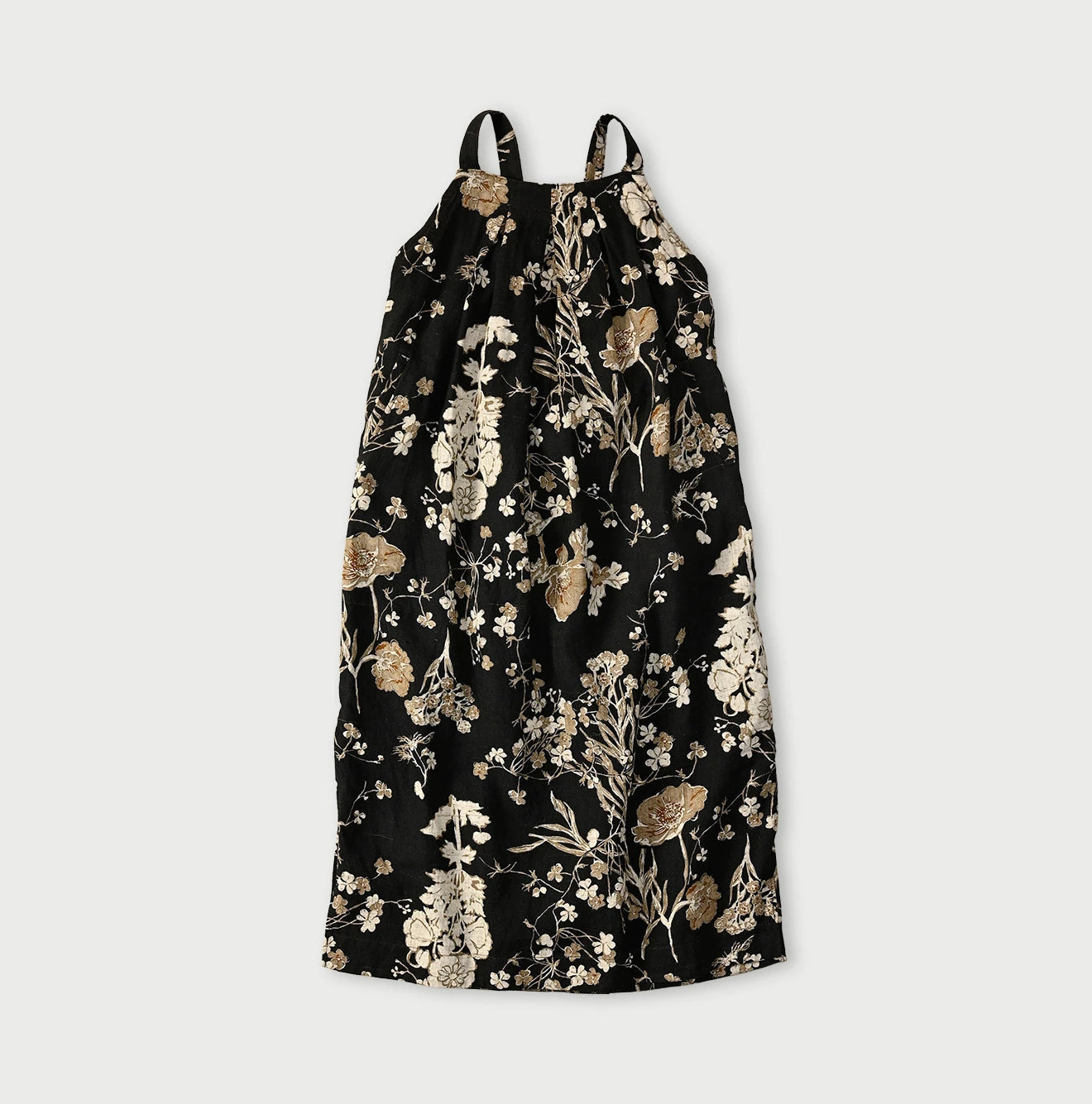 Cotton Linen Goza Tuck Dress - Image 2
