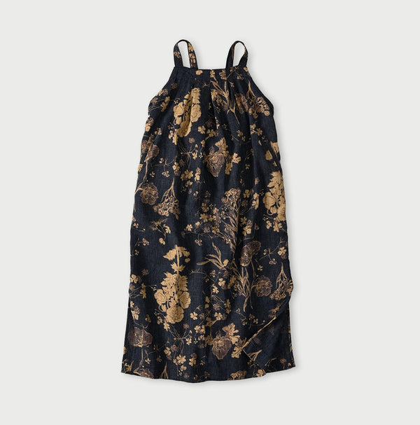 45R Indigo Gima Goza Duck Tuck Dress