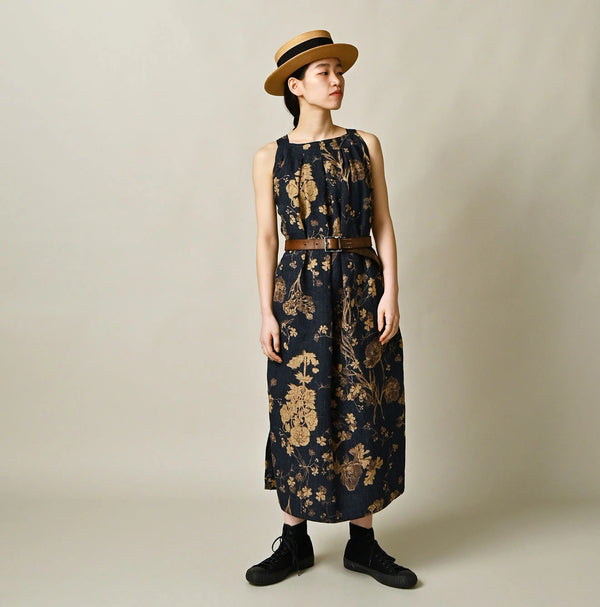 45R Indigo Gima Goza Duck Tuck Dress